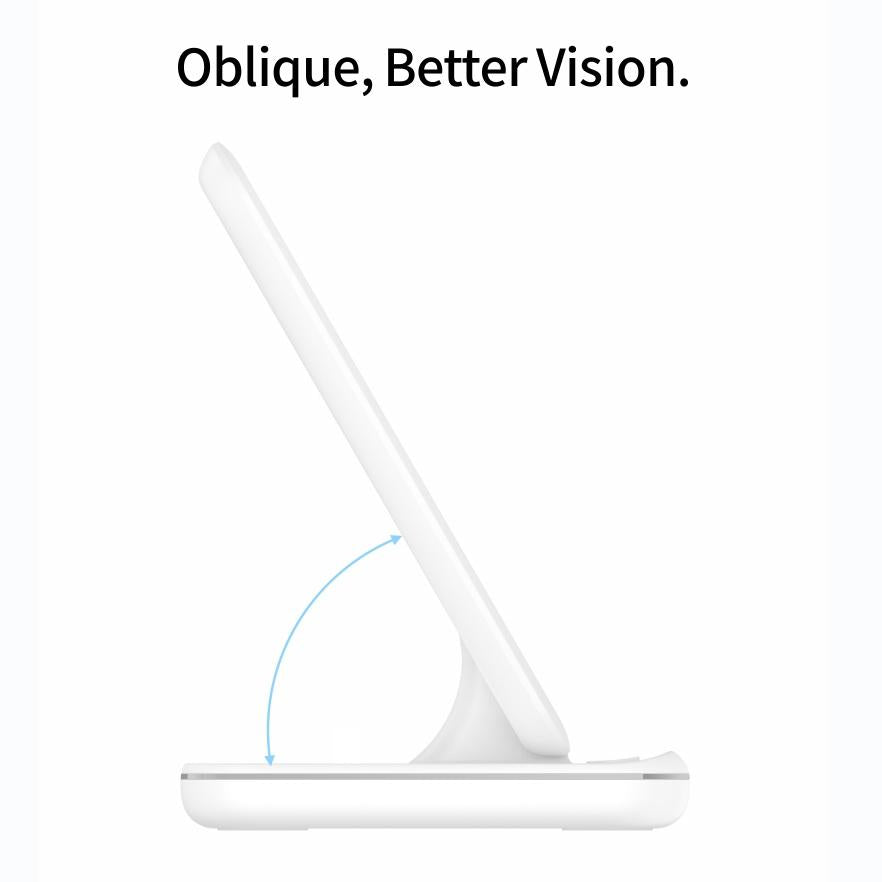 3 In 1 Magnetic Wireless Charger With Touch Ring Light - Black