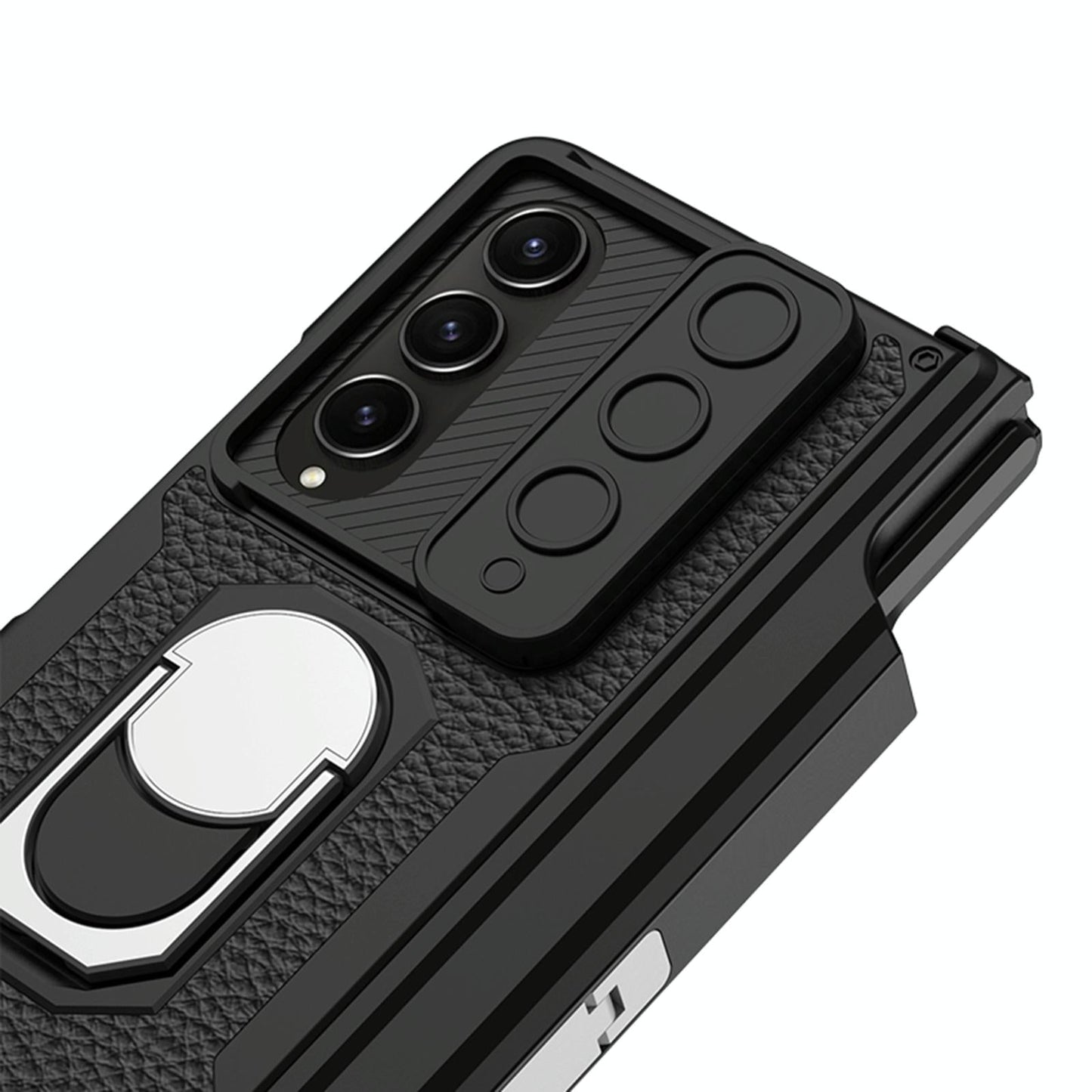 For Samsung Galaxy Z Fold4 5G Magnetic Armor Phone Case - Full Coverage - Brushed Texture