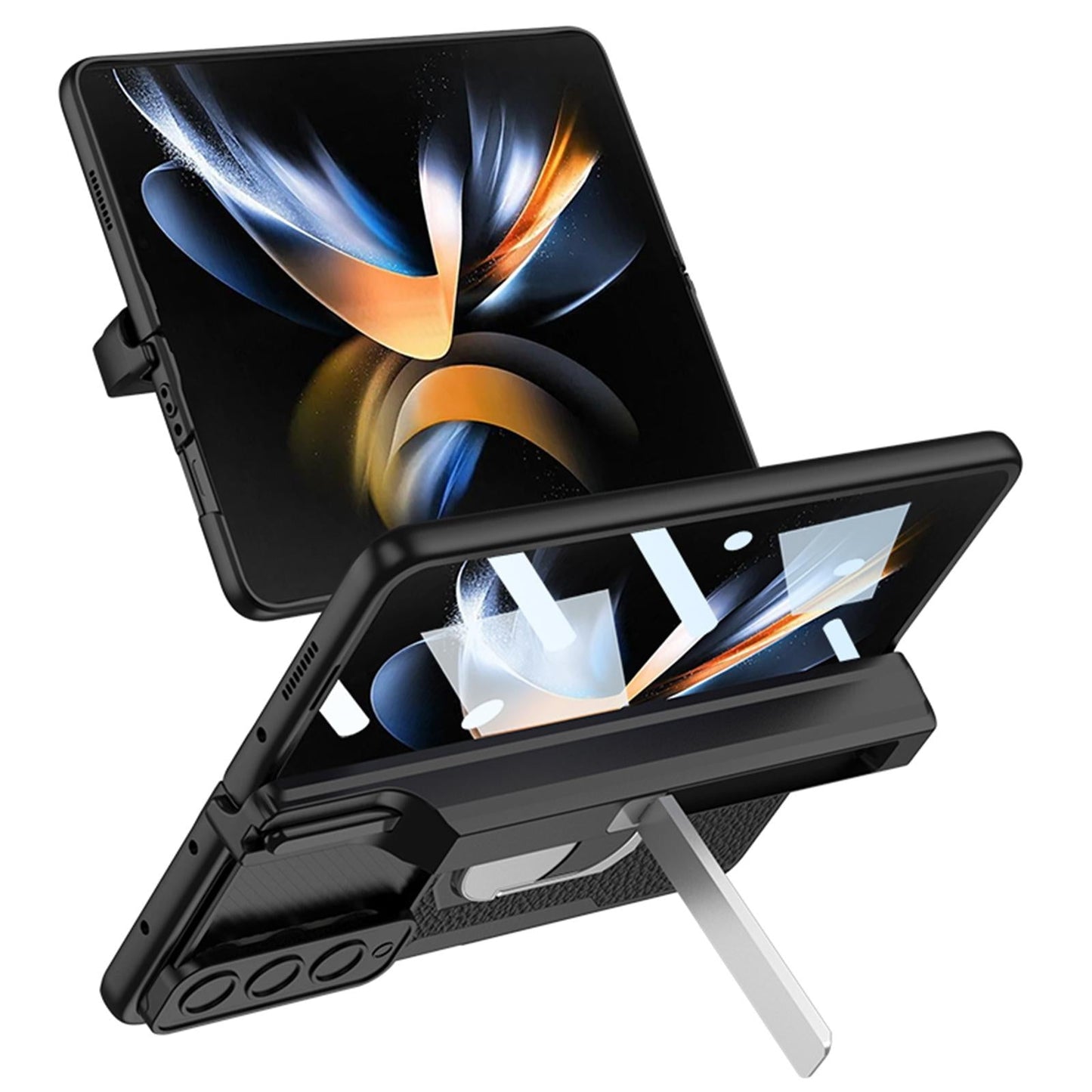 For Samsung Galaxy Z Fold4 5G Magnetic Armor Phone Case - Full Coverage - Brushed Texture