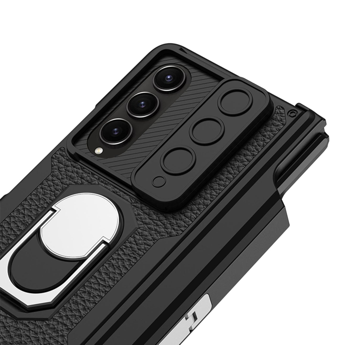 For Samsung Galaxy Z Fold4 5G Magnetic Armor Phone Case - Full Coverage - Brushed Texture