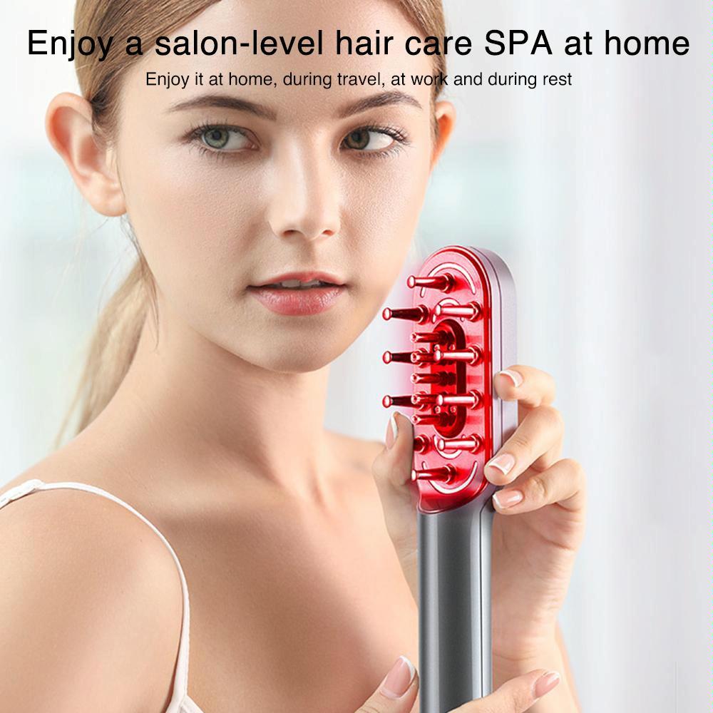 Kd3806 Ems Micro-Current Hair Care Comb - Grey