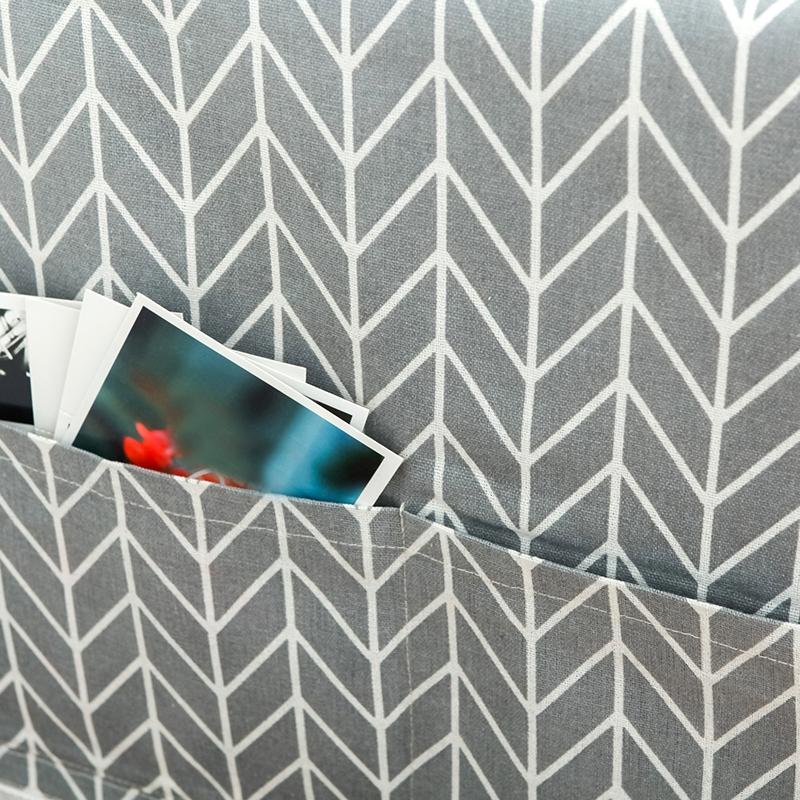 Kitchen Refrigerator and Washing Machine Dustproof Cover - 55x130cm - Gray Triangle