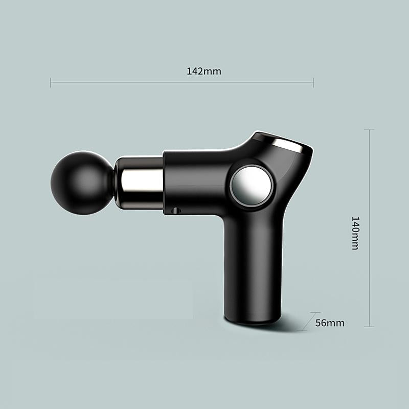 Compact Muscle Massage Gun For Relaxation - Silver Gray