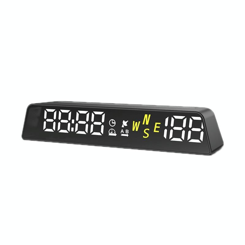 Usb Powered Hd Vehicle Altitude Meter Hud Display - White