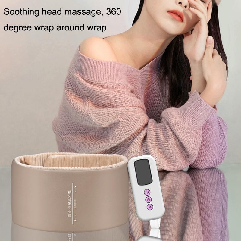Hot Compress Head Massager For Headache Relief - Pink