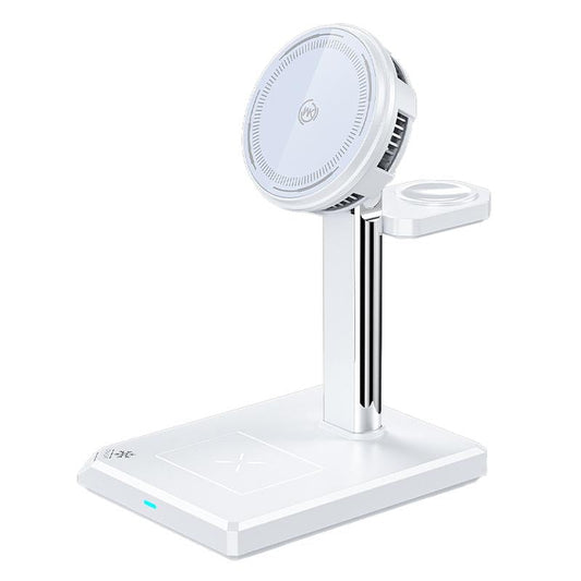 15W 4 In 1 Magnetic Wireless Charger Stand - White