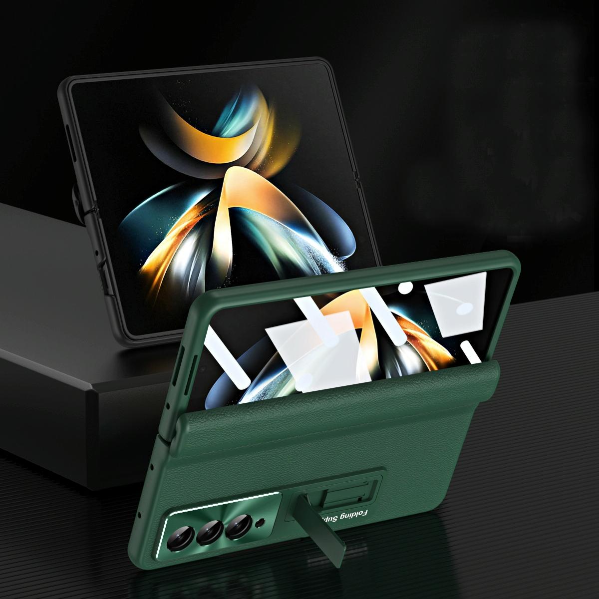 For Samsung Galaxy Z Fold4 5G Foldable Full Body Case - 360 Degree Folding - Champagne Gold