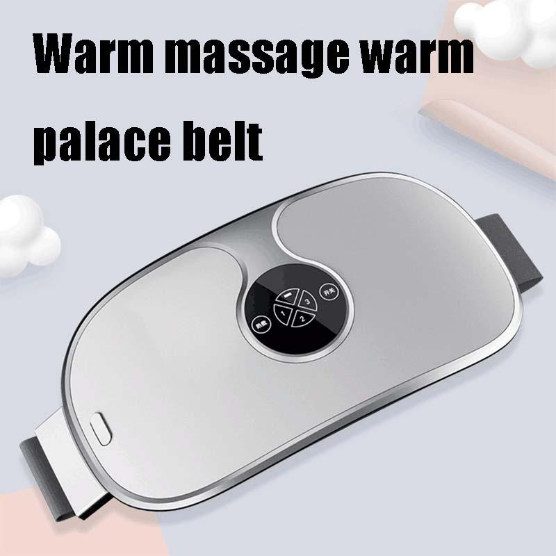 Vibrating Infrared Heat Massage Belt - White