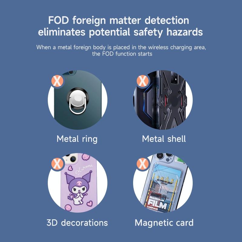 15W 3 In 1 Transparent Magnetic Wireless Charger - White