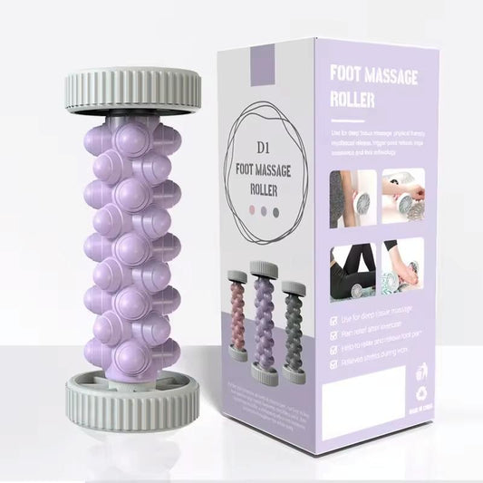 Plantar Fascia Roller For Home Fitness Muscle Relaxation Tool - Purple