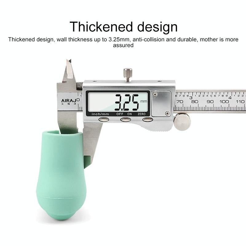 Childproof Silicone Door Handle Protector - Anti-collision Guard - Light Green