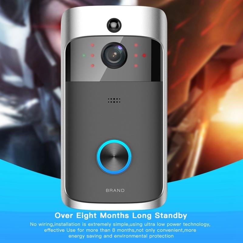 Smart Wifi Video Doorbell With Night Vision - Remote Monitoring