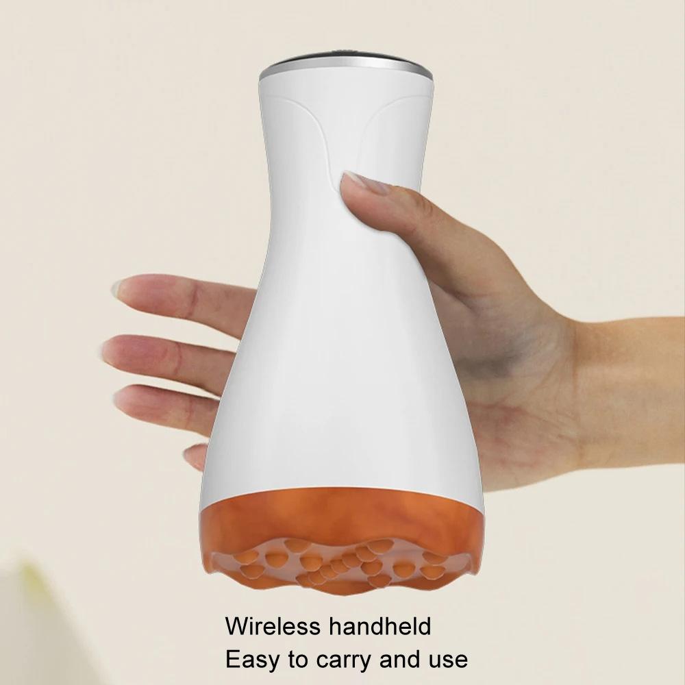 9-Speed Electric Hot Compress Massager For Whole Body Gua Sha - Black