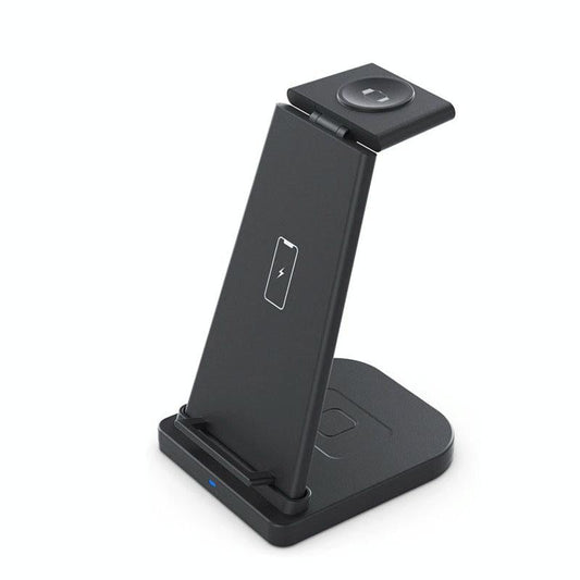 3 In 1 Portable Wireless Charger Detachable - Black