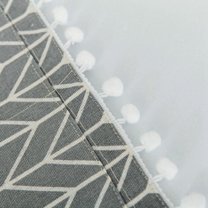 Universal Cotton Linen Microwave Dust Cover - Yellow Checkerboard