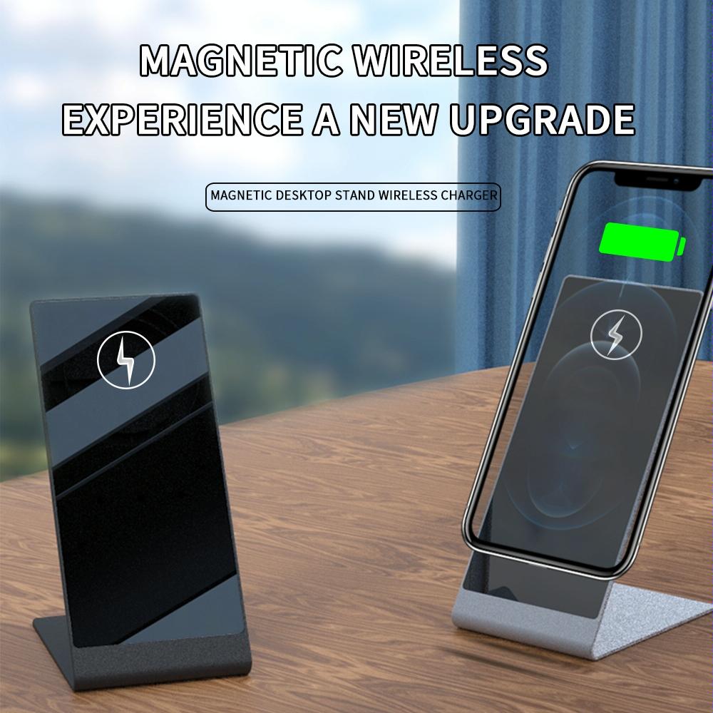 15W Magnetic Wireless Charger For Iphone Silver