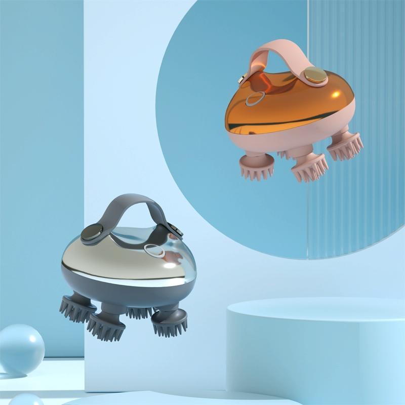 Wireless Smart Head Massager Kneading - Silver