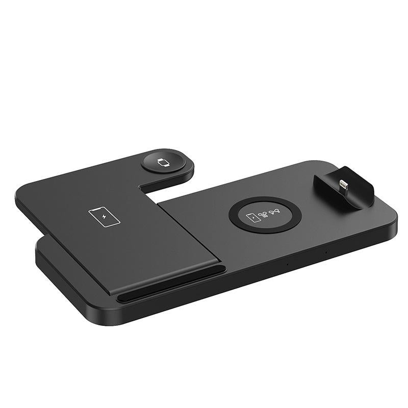 Foldable 4 In 1 Wireless Charger For Mobile Devices - White