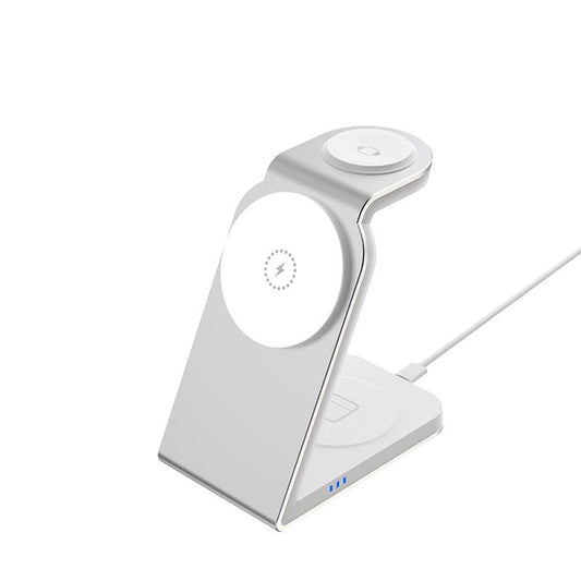3 In 1 Magnetic Wireless Charger For Sw18 - Silver
