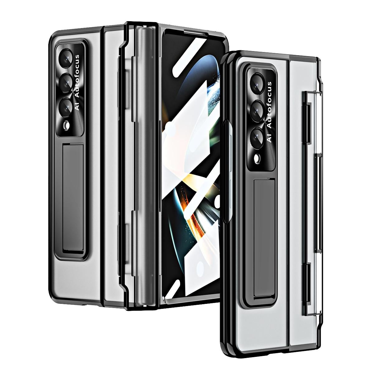 For Samsung Galaxy Z Fold4 5G Phantom Series Folding Case - Silver
