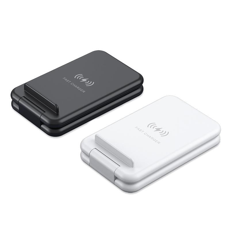 15W 3 In 1 Foldable Wireless Charger For Iphones Iwatchs Airpods - White
