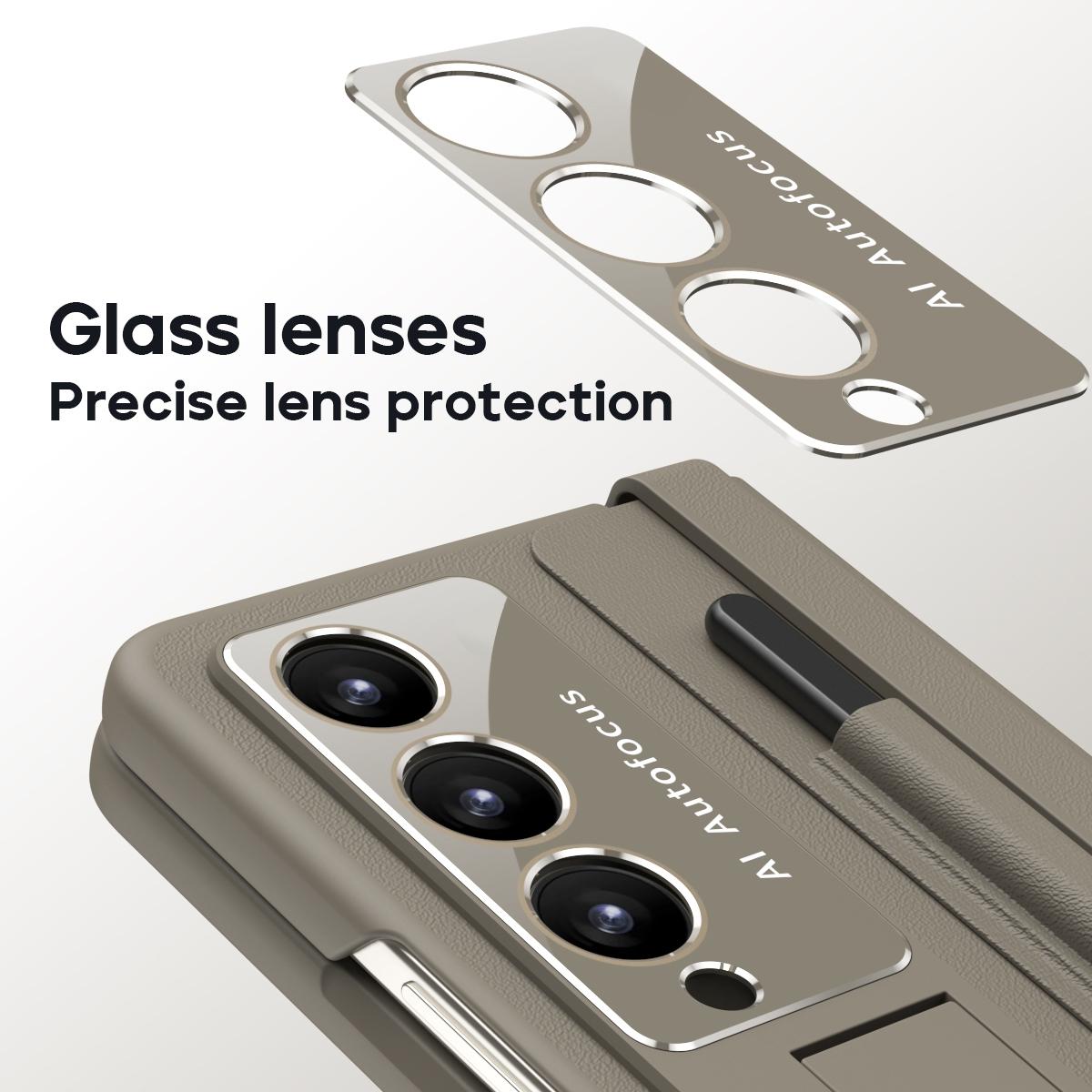 For Samsung Galaxy Z Fold4 5G Full Coverage Pc Case With Pen - Black