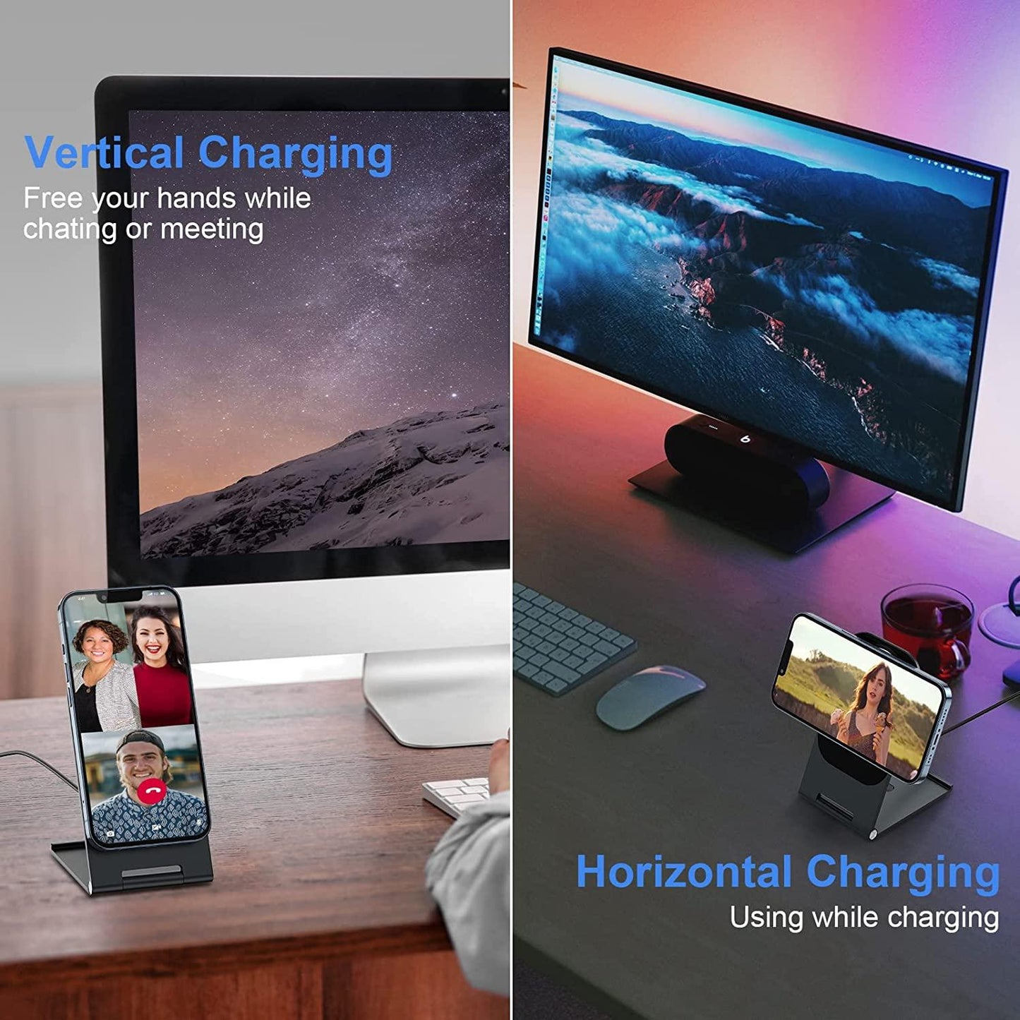 15W Magnetic Wireless Charger For Iphone 12+ - Silver