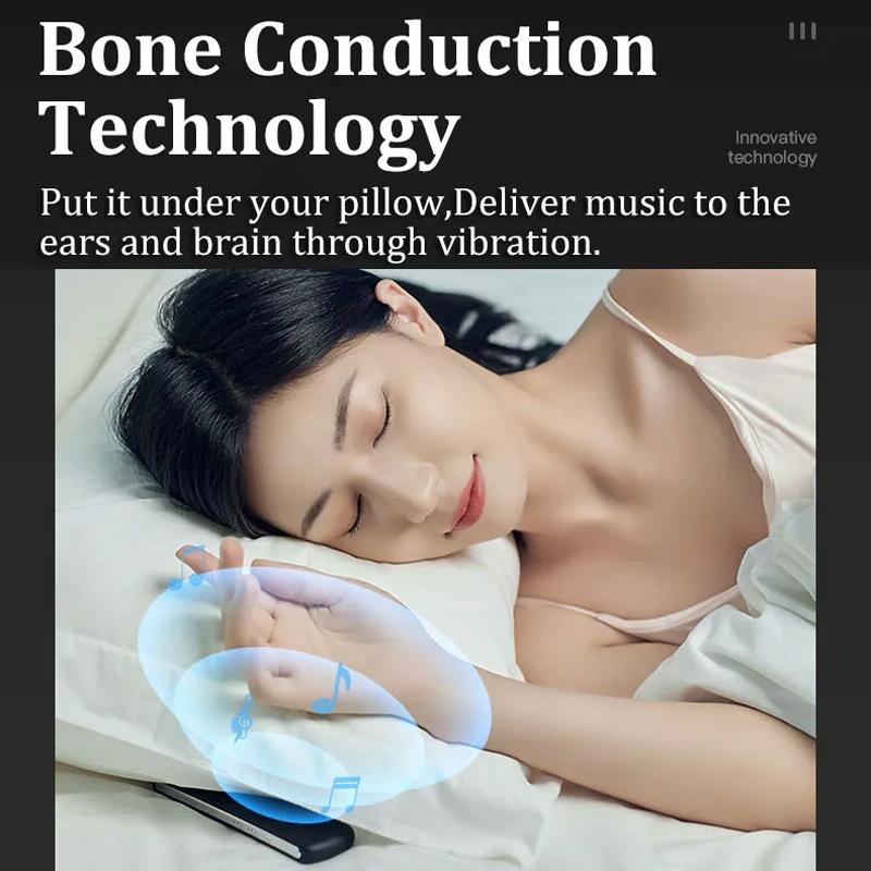 Portable Bone Conduction Sleep Speaker White Noise Aid - Black