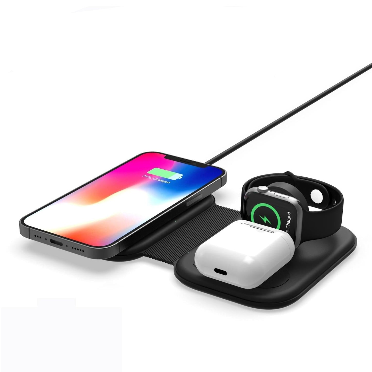 15W 3 In 1 Magnetic Wireless Charger For Iphone Apple Watch Airpods