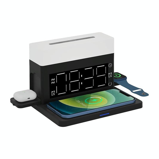 6 In 1 Wireless Charger N65 Multifunction - Black