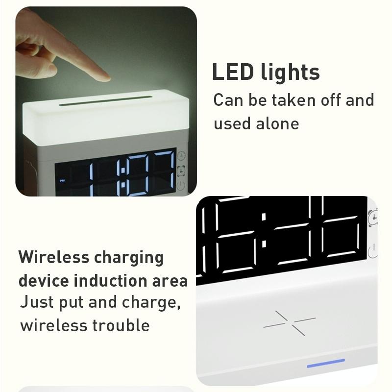 6 In 1 Wireless Charger N65 Multifunction - Black