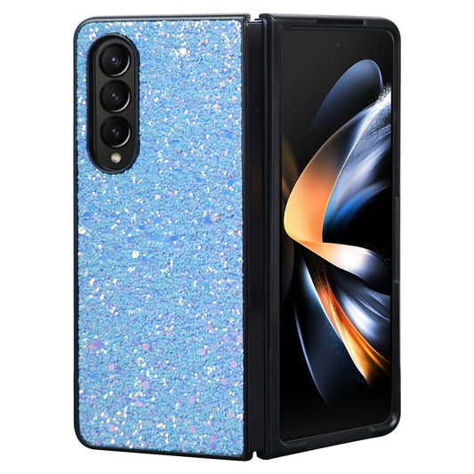 For Samsung Galaxy Z Fold4 5G Foldable Diamond Case - Compact And Stylish - Flash Blue