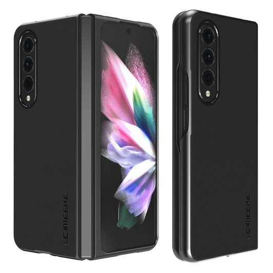 For Samsung Galaxy Z Fold4 5G Leather Shockproof Case - Black