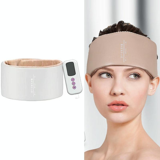 Hot Compress Head Massager For Headache Relief - Light Grey