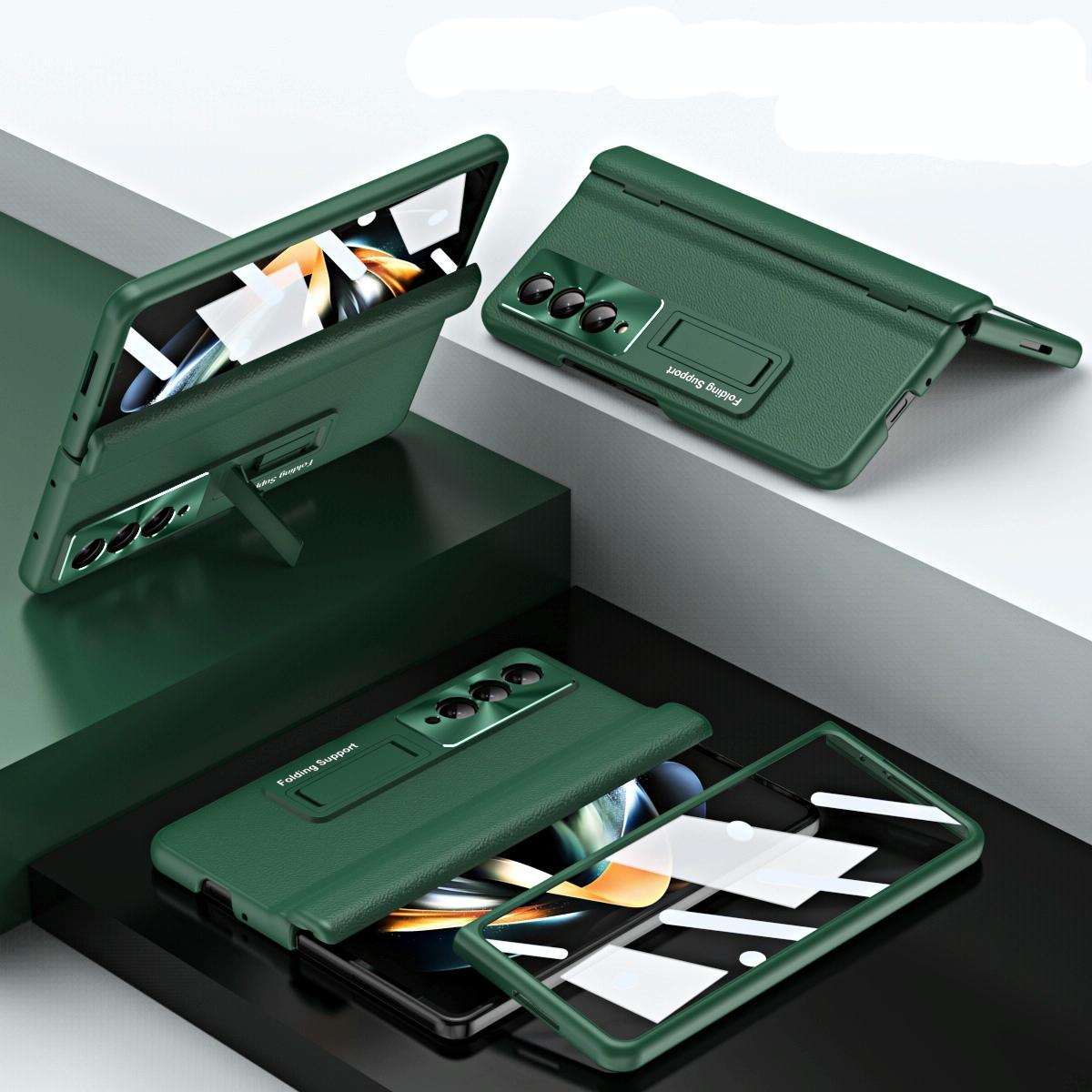 For Samsung Galaxy Z Fold4 5G Foldable Full Body Case - 360 Degree Folding - Pink