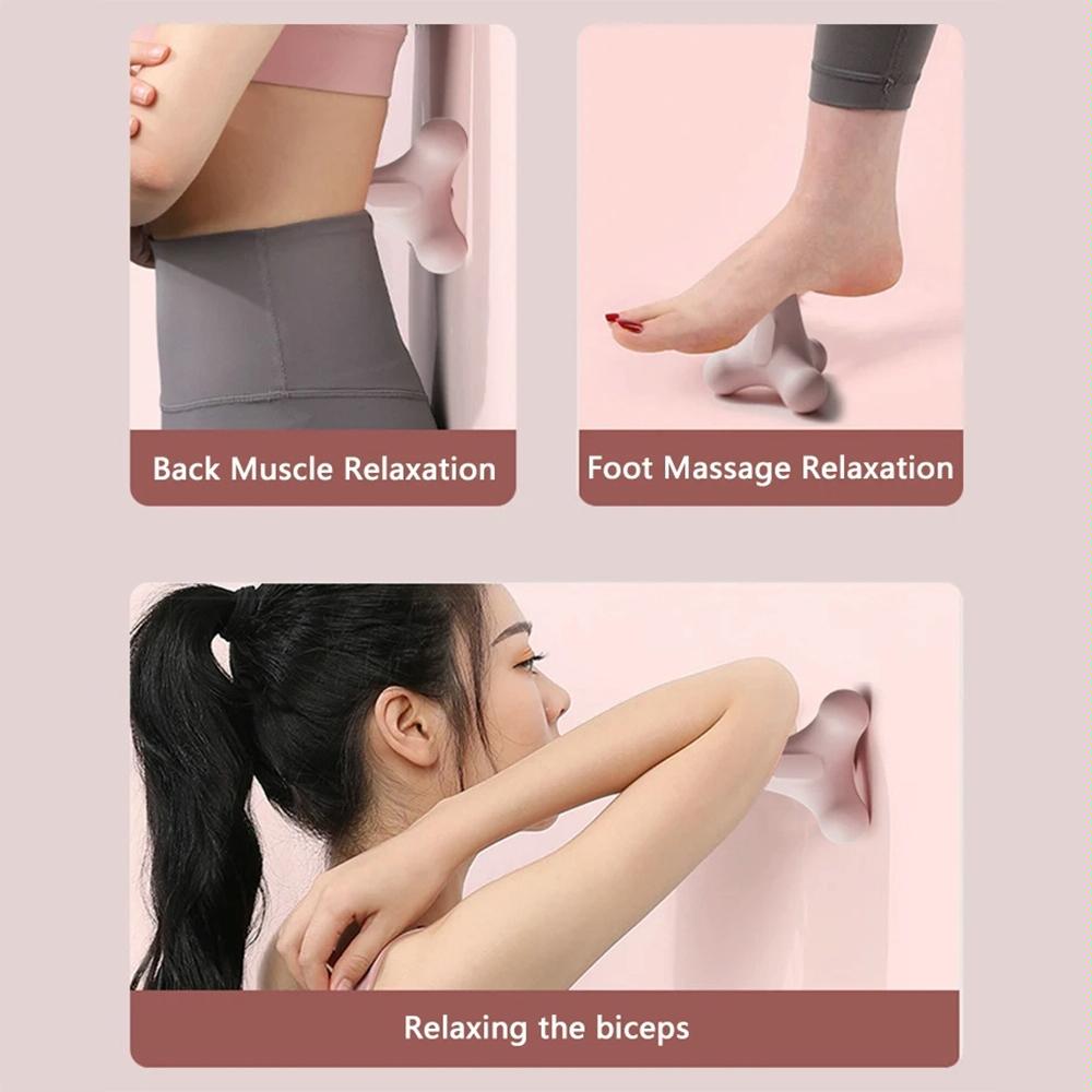 4-Corner Fascia Massage Ball For Neck & Shoulder Relief Yoga & Fitness - Purple