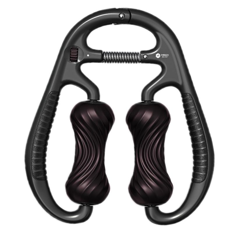 Mike Spiral Line Foam Roller For Muscle Relaxation - Elegant Black