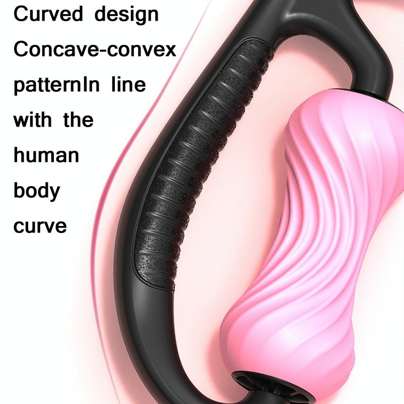 Mike Spiral Line Foam Roller For Muscle Relaxation - Elegant Black