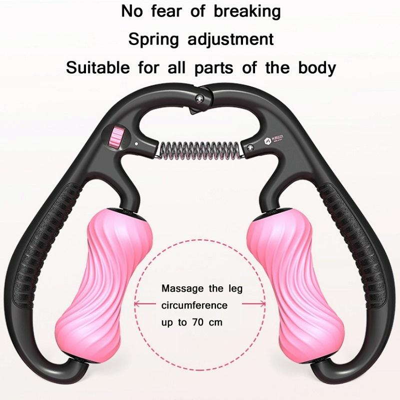 Mike Spiral Line Foam Roller For Muscle Relaxation - Elegant Black