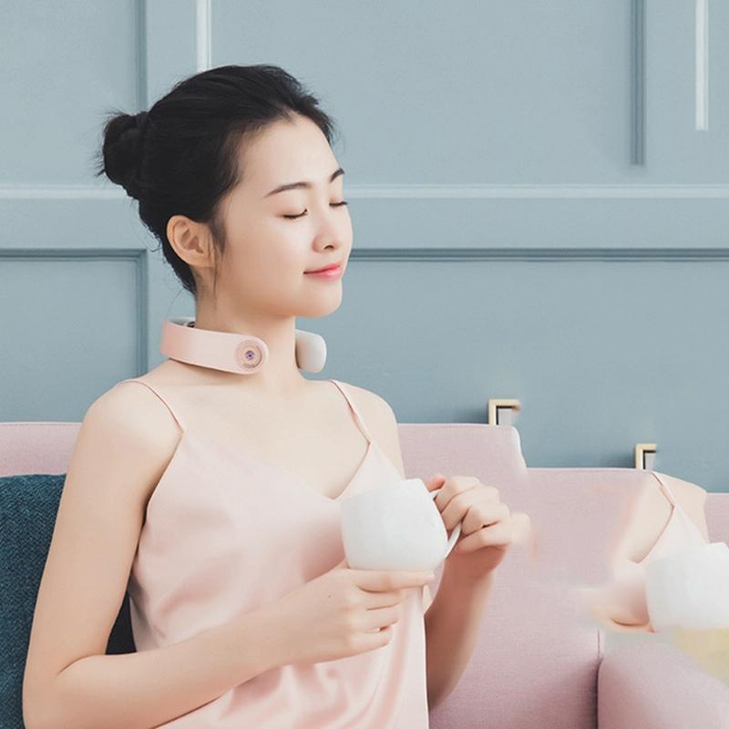 Intelligent Shoulder & Neck Massager Pgg Cervical Spine Physiotherapy With Heat & Multi-Function Design - Blue