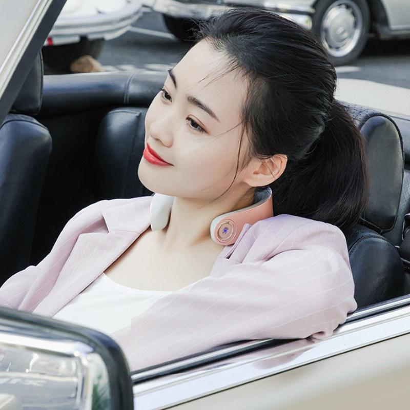 Intelligent Shoulder & Neck Massager Pgg Cervical Spine Physiotherapy With Heat & Multi-Function Design - Blue