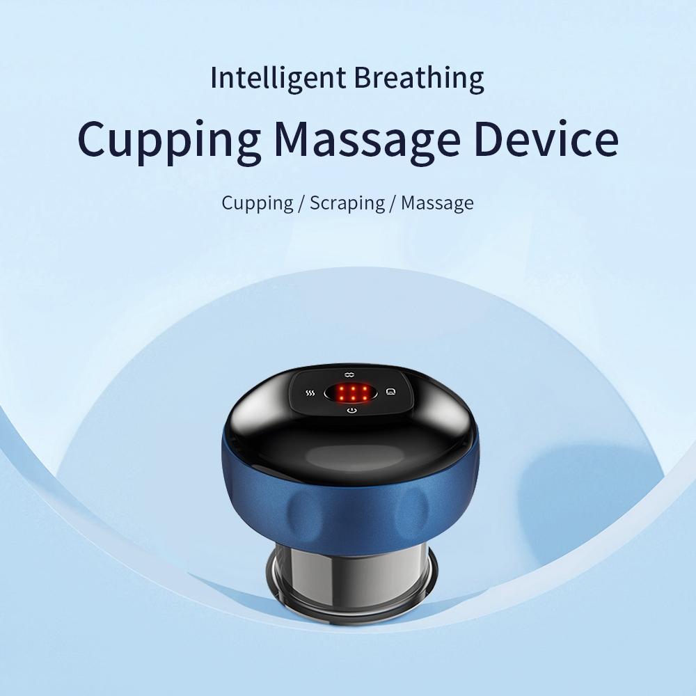 Electric Cupping Massager Compact & Effective - Red Wine