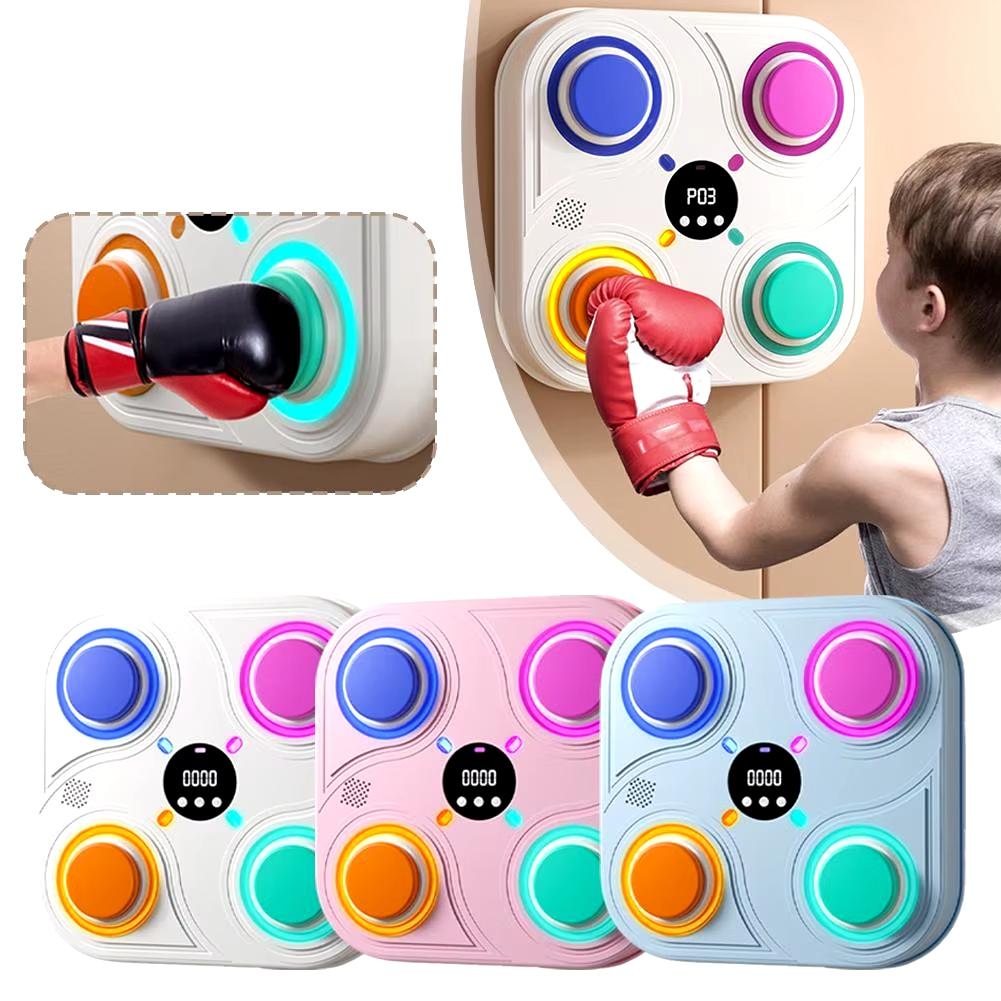 Bluetooth Music Display Boxing Target Toy For Children - Digital & Smart - Blue