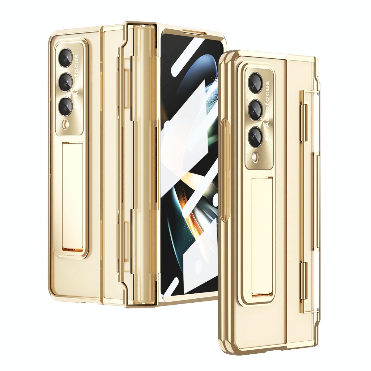 For Samsung Galaxy Z Fold4 5G Phantom Series Folding Case - Champagne Gold