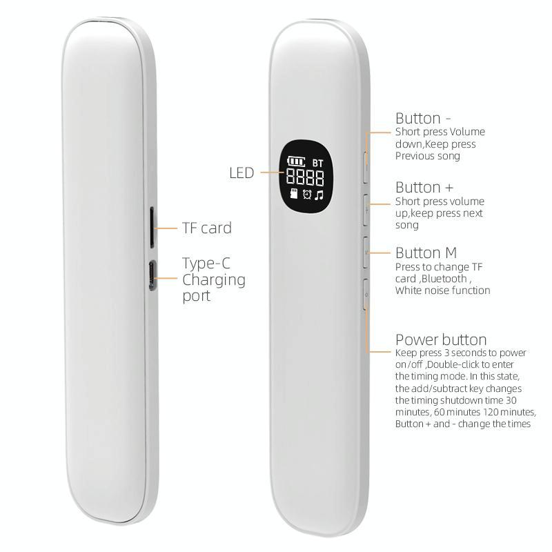 Bld07 Bluetooth 5.4 Sleep Speaker Bone Conduction - White