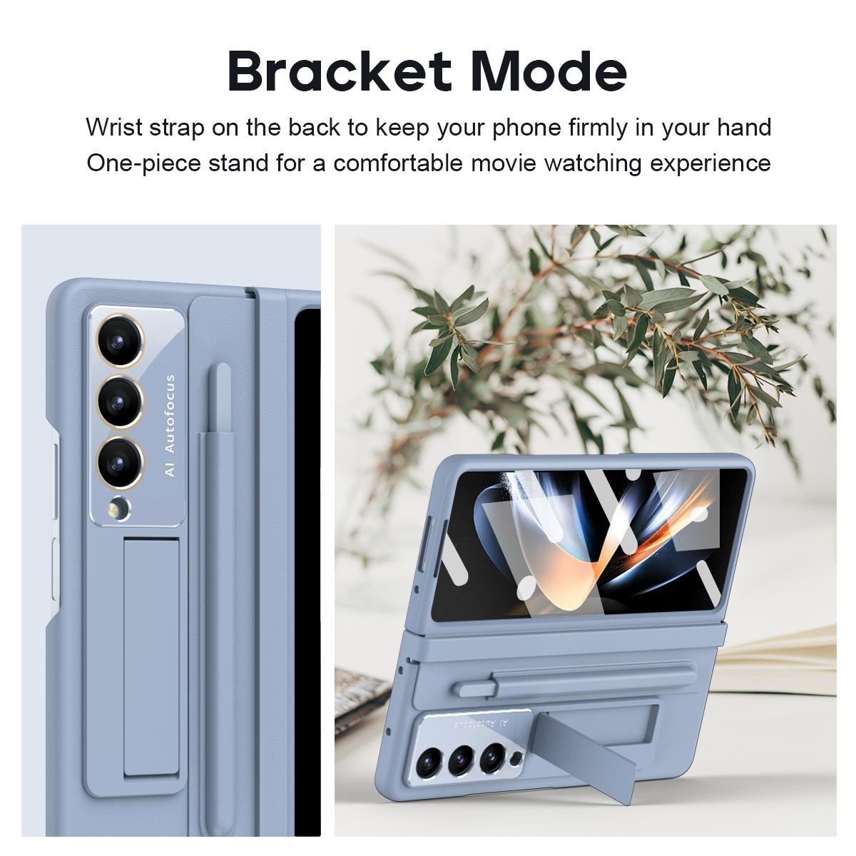 For Samsung Galaxy Z Fold4 5G Full Coverage Pc Case With Pen - White