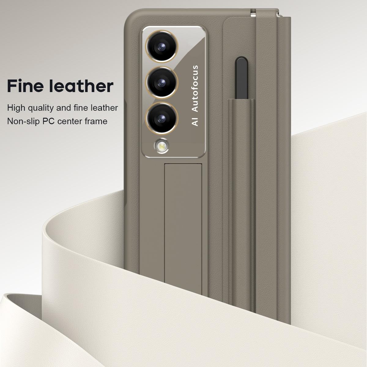 For Samsung Galaxy Z Fold4 5G Full Coverage Pc Case With Pen - White