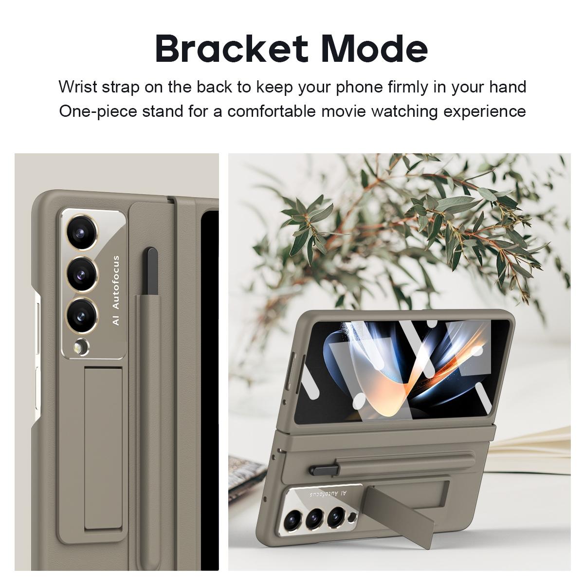 For Samsung Galaxy Z Fold4 5G Full Coverage Pc Case With Pen - White