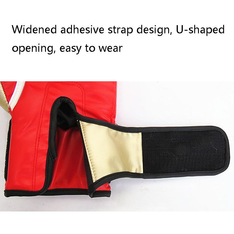 Junior Boxing Training Gloves For Sanda Fighting - Letter Pattern - Blue