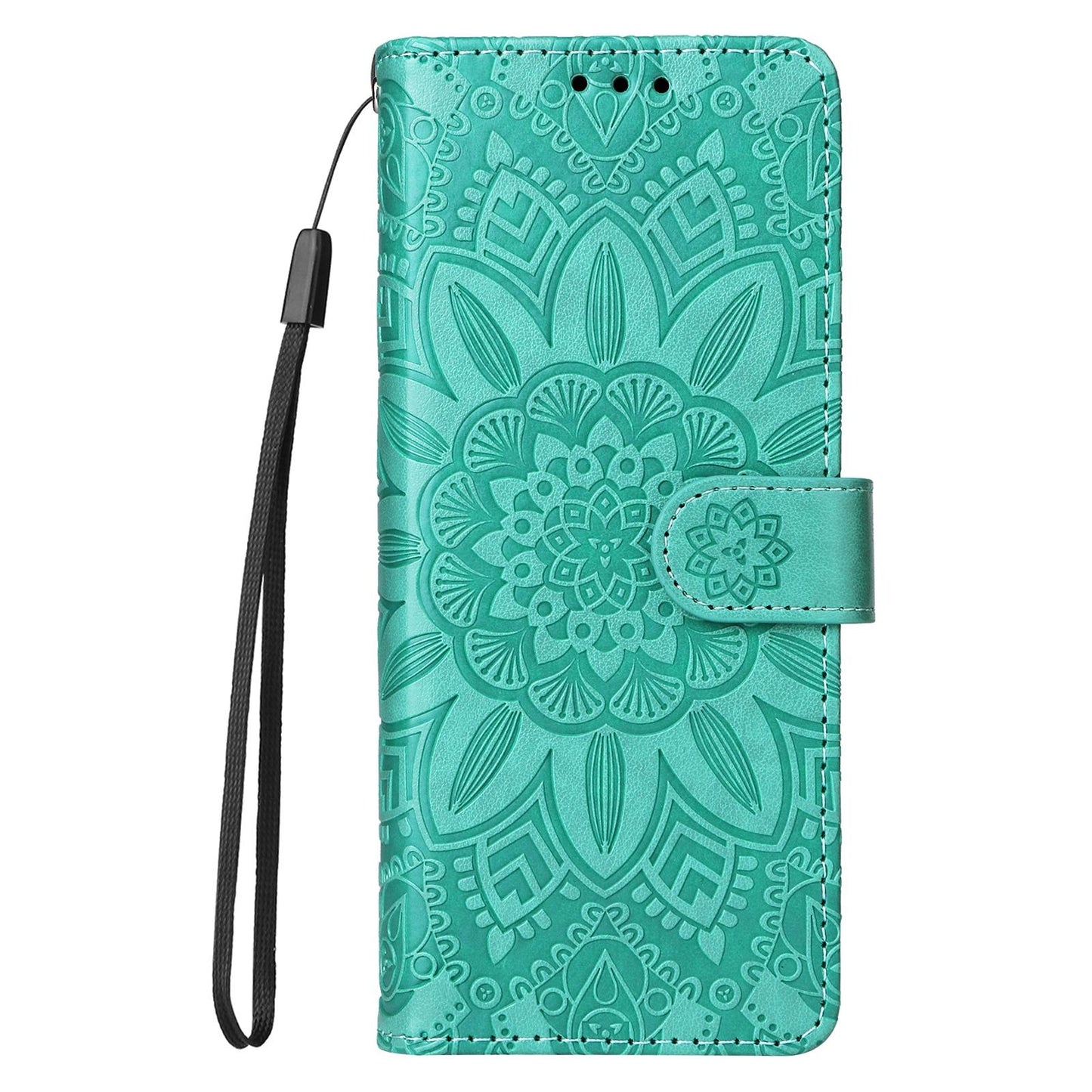 For Samsung Galaxy Z Fold4 5G Sunflower Embossed Leather Phone Case - Purple